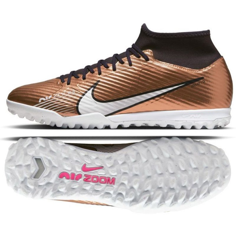 Kopačky Nike Zoom Mercurial Superfly 9 Academy Qatar Tf M DR5948 810 zlato, bronz zlatý