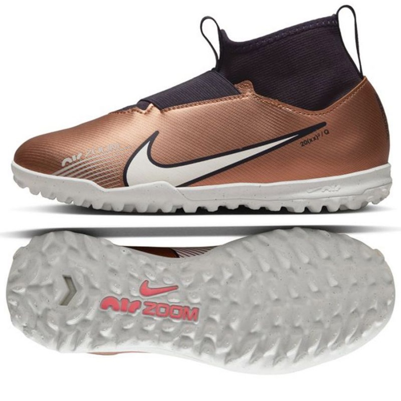 Kopačky Nike Zoom Mercurial Superfly 9 Academy Qatar Tf Jr DR6053 810 zlato, bronz zlatý Kopačky Nike Zoom Mercurial Superfly 9 Academy Qatar Tf Jr DR6053 810 zlato, bronz zlatý