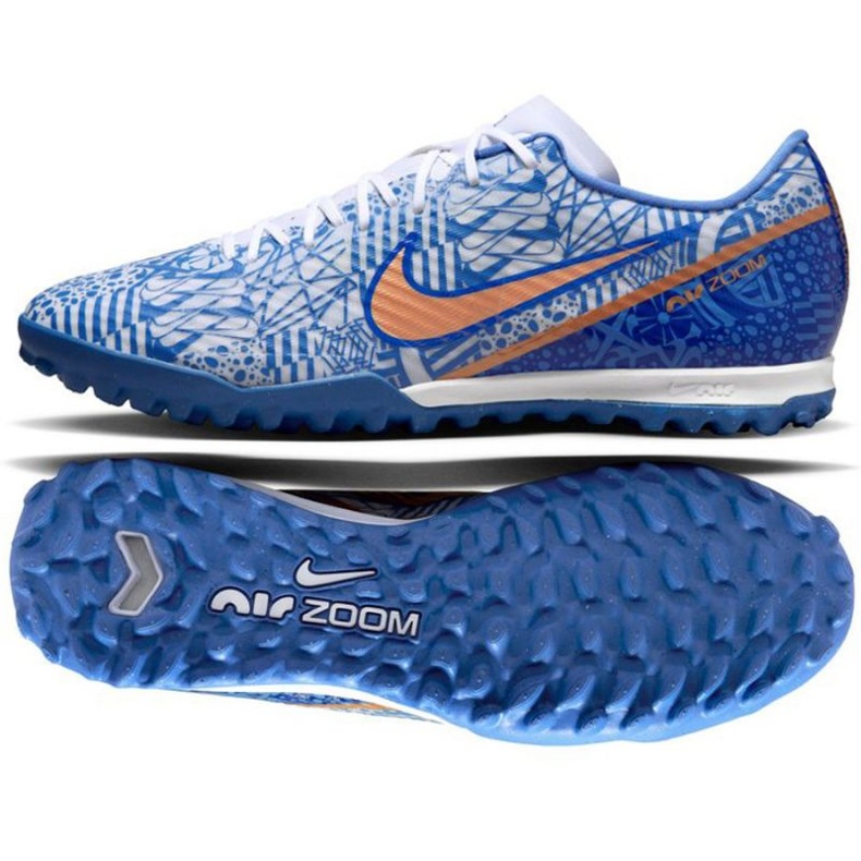 Kopačky Nike Zoom Mercurial Vapor 15 Academy CR7 Tf M DQ5319 182 modrý modrý