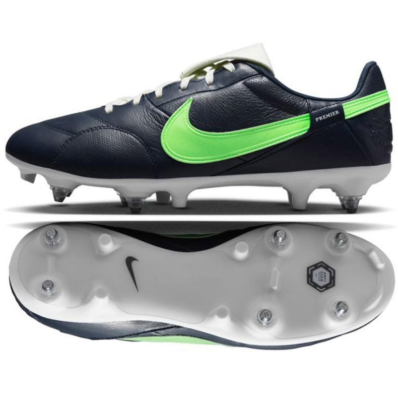 Kopačky Nike Premier Iii SG-Pro Ac M AT5890 431 námořnická modrá zelená