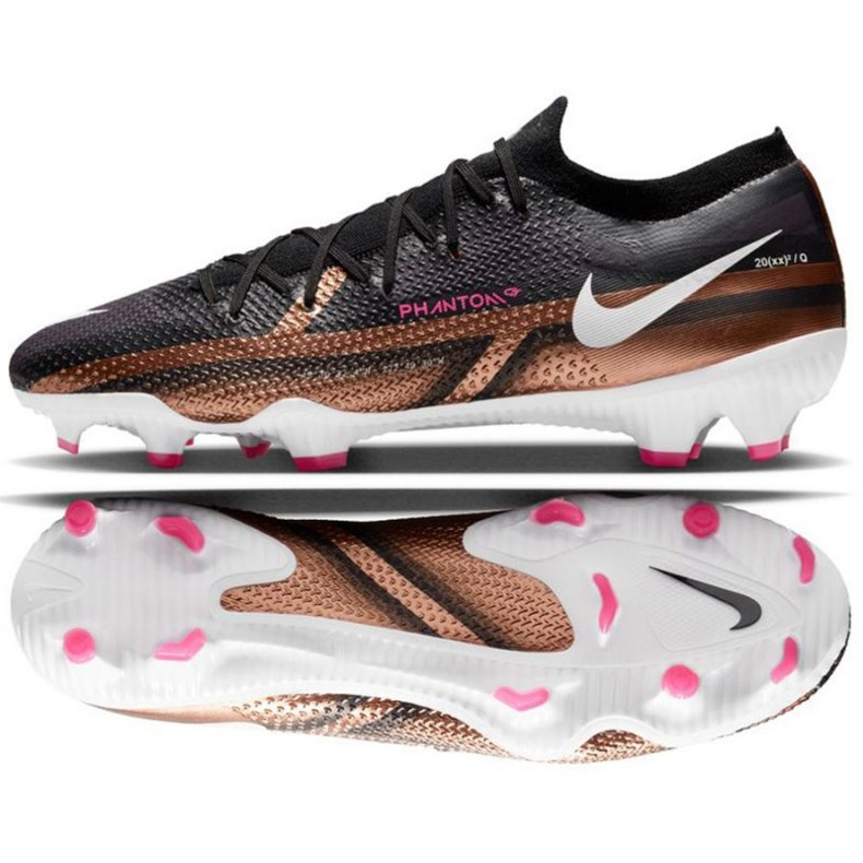 Kopačky Nike Phantom GT2 Pro Qatar Fg M DR5959 810 hnědá, černá černá