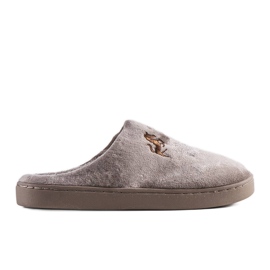 Presse pánské pantofle hnědé barvy béžový