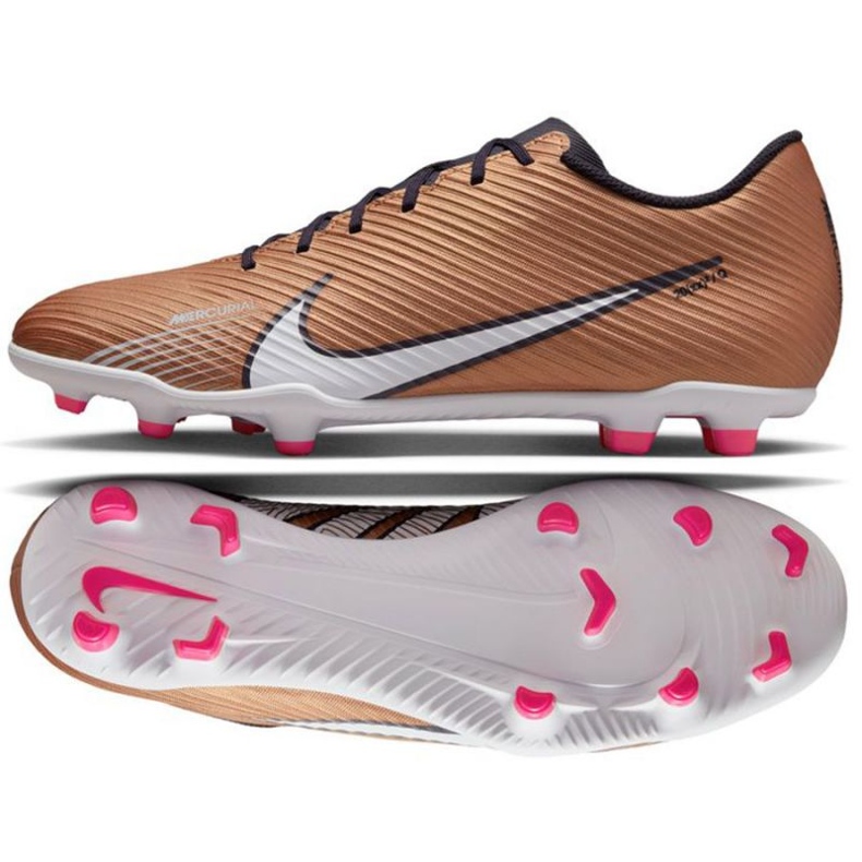 Kopačky Nike Mercurial Vapor 15 Club Mg M DR5953 810 hnědý béžové a hnědé