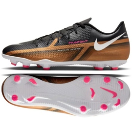 Kopačky Nike Phantom GT2 Club Qatar FG/MG M DR5968 810 hnědá, černá béžové a hnědé