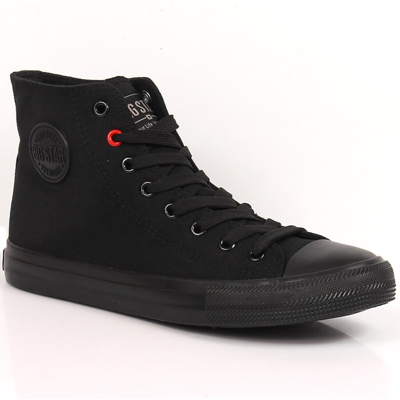 Černé kotníkové boty Big Star T274033 černá Černé kotníkové boty Big Star T274033 černá