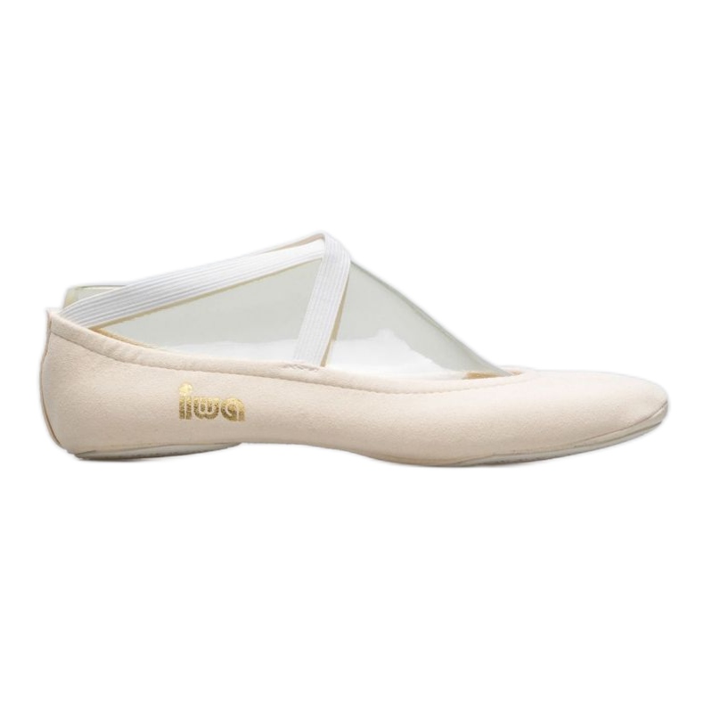 Gymnastické baletní boty Iwa 302 krémové bílý