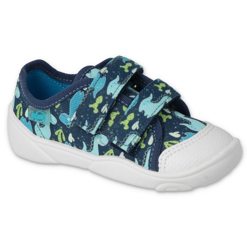 Dětské pantofle Befado Navy Blue 907P157 v dracích modrý