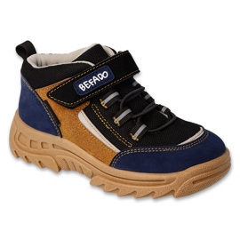 Dětské boty Befado navy/hořčice 515Y005 béžový námořnická modř