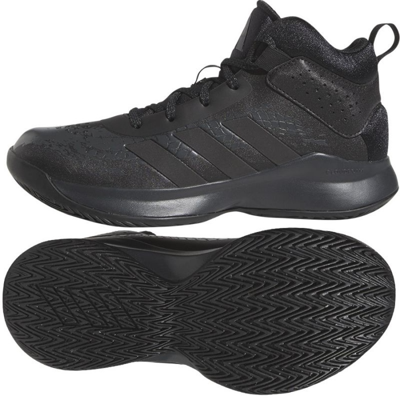 Basketbalové boty Adidas Cross Em Up 5 K Wide GX4694 černá černá