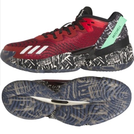 Basketbalové boty Adidas DONIssue 4 IF2162 červený bordó