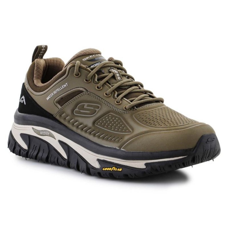 Boty Skechers Arch Fit Road Walker-Recon 237333-OLBK hnědý