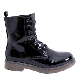 PA1 Boty Martensiaki lakované Mike Black Patent Pu černý