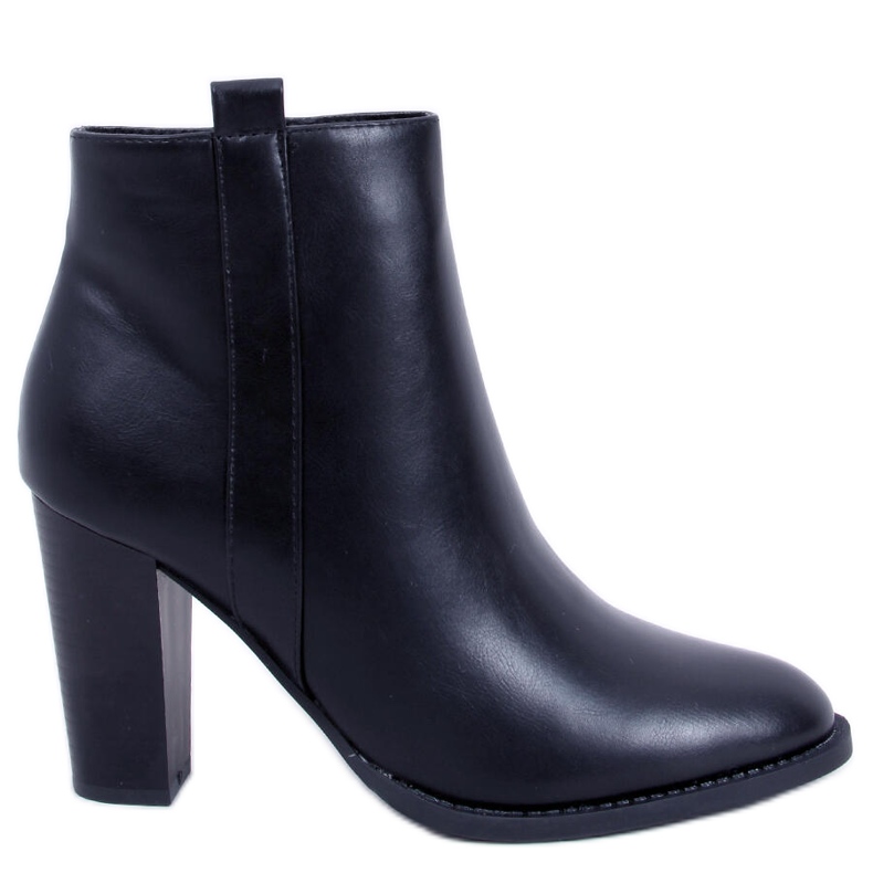 Klasické boty Alona Black na sloupku černá Klasické boty Alona Black na sloupku černá