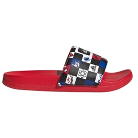 Žabky Adidas Adilette Comfort Spiderman K HP7758 červený