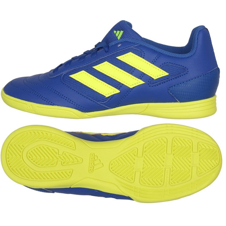 Kopačky Adidas Super Sala In Jr GZ2562 modrý modrý Kopačky Adidas Super Sala In Jr GZ2562 modrý modrý
