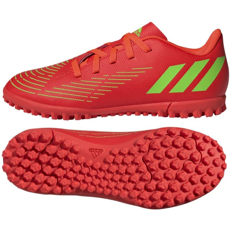 Kopačky Adidas Predator Edge.4 Tf Jr GV8495 červené pomeranče a červené
