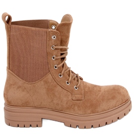 BM Šněrovací boty Vecna Khaki hnědý BM Šněrovací boty Vecna Khaki hnědý