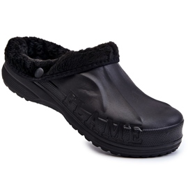 PM2 Pánské zateplené skluzavky Crocs Black Calmo černý