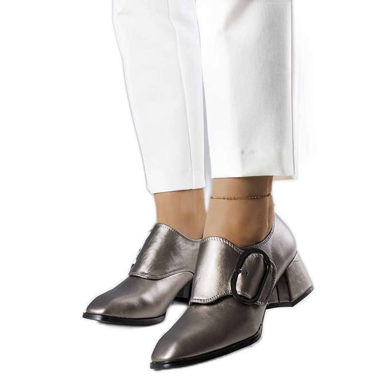 PA1 Šedé lodičky od Ailani stříbrný šedá