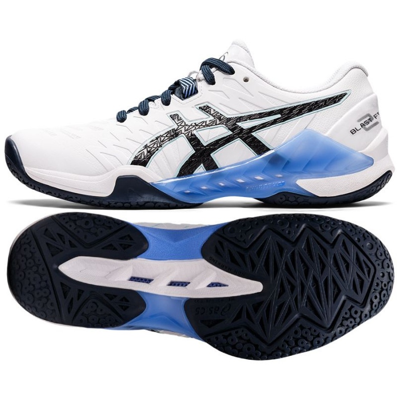 Boty na házenou Asics Blast Ff 2 W 1072A046 103 bílý bílý