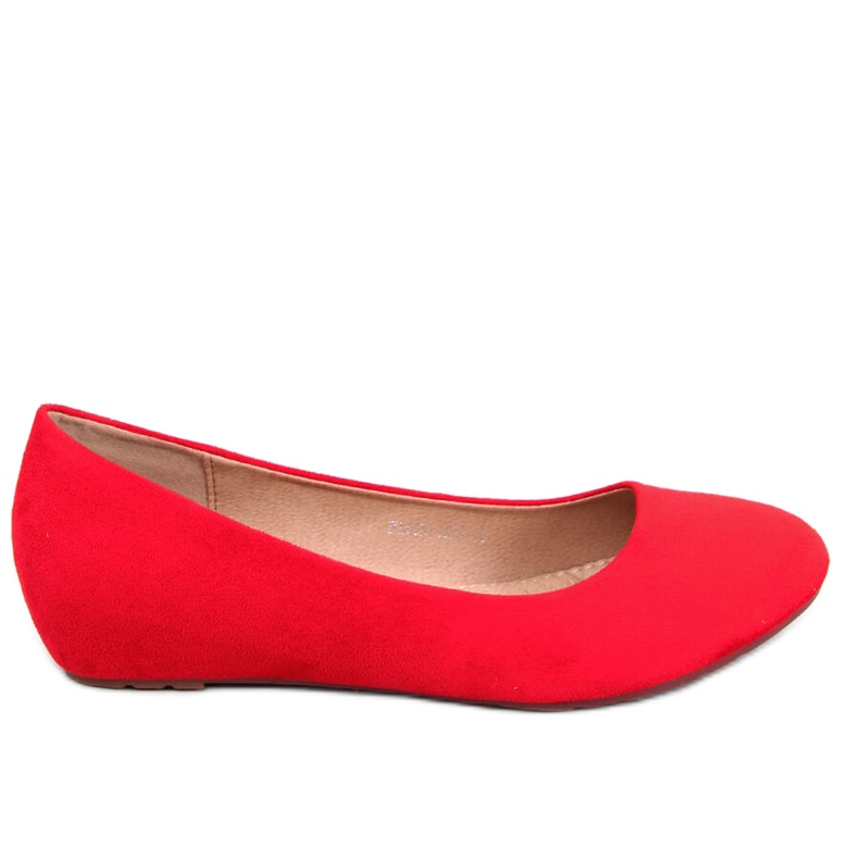 BM Baleríny Lumley Red Wedge červené