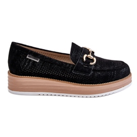 PM1 Dámské Mokasíny Na Platformě Černá Danny černý