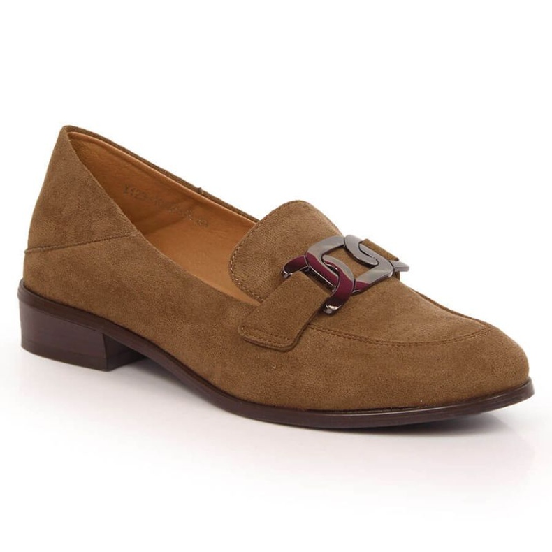 Ploché semišové boty Vinceza W JAN143C hnědý
