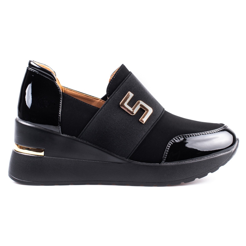 Dámské černé tenisky Shelovet na klínku černá