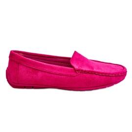 Dámské semišové mokasíny Fuchsia Morreno růžový