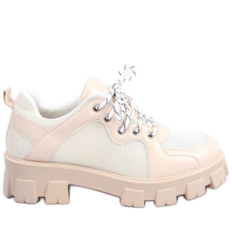 BM Mokasíny Asger Beige s vysokou podrážkou béžový