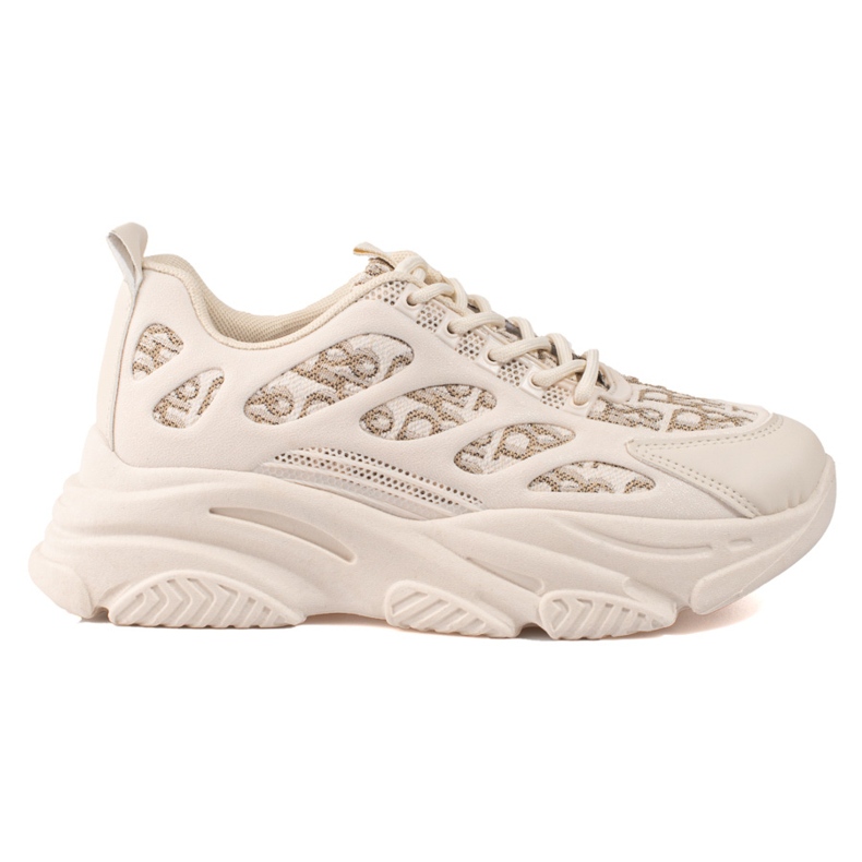 Dámské tenisky Shelovet na silné podrážce béžové barvy béžový