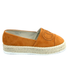 Chanelkikikiki Wela Camel espadrilky hnědý