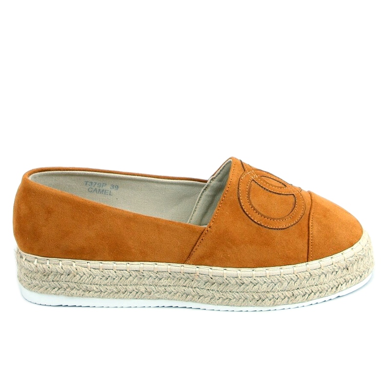 Chanelkikikiki Wela Camel espadrilky hnědý