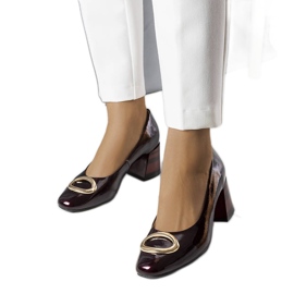 BM Vínové lakované lodičky od Kathleen červený