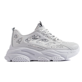 Dámské tenisky Shelovet na silné podrážce, šedé šedá Dámské tenisky Shelovet na silné podrážce, šedé šedá