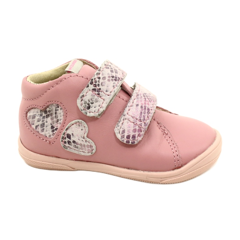 Boty na suchý zip Mazurek 1264 Pink Snake Hearts růžový Boty na suchý zip Mazurek 1264 Pink Snake Hearts růžový