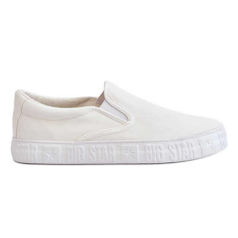 Dámské tenisky Slip-On Big Star LL274389 Bílé bílý