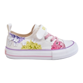 Dětské nízké tenisky na suchý zip Big Star LL374061 White bílý vícebarevný Dětské nízké tenisky na suchý zip Big Star LL374061 White bílý vícebarevný