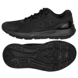 Běžecké boty Under Armour Bgs Surge 3 Jr. 3024989 002 černý