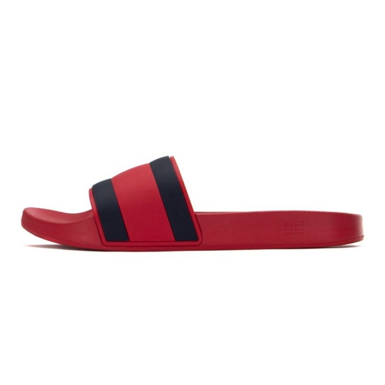 Pantofle Tommy Hilfiger Rubber ht Flag Pool M FM0FM04263XLG červené
