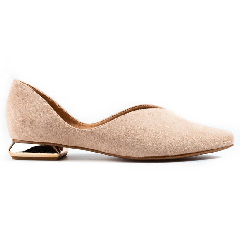 W. Potocki Dámské semišové baleríny Potocki béžové béžový W. Potocki Dámské semišové baleríny Potocki béžové béžový