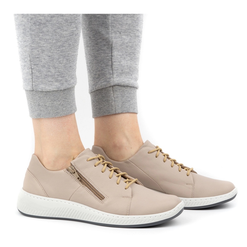 WASAK Dámské boty kožené tenisky 0602W šedé šedá WASAK Dámské boty kožené tenisky 0602W šedé šedá