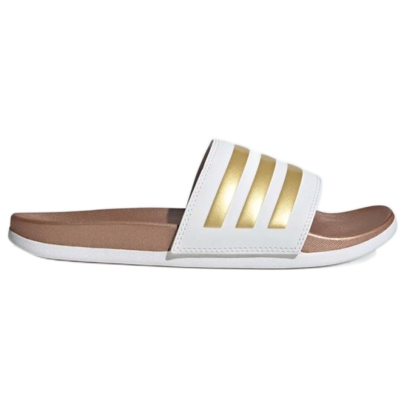 Pantofle adidas Adilette Comfort W H03618 bílý