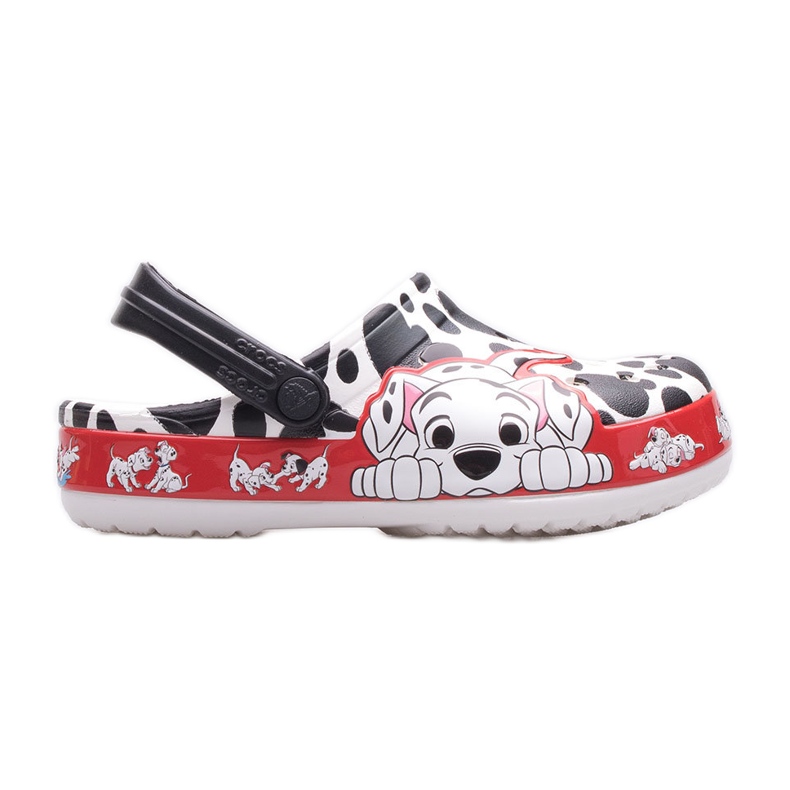 Dětské dřeváky CROCS 101 Dalmatians Kids Clog 207483-100 bílý černá Dětské dřeváky CROCS 101 Dalmatians Kids Clog 207483-100 bílý černá