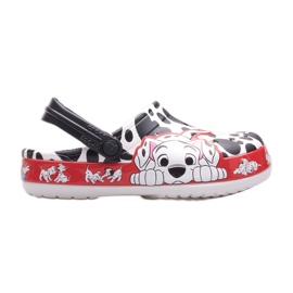 Dětské dřeváky CROCS 101 Dalmatians Kids Clog 207485-100 bílý černý