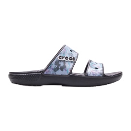 Dámské pantofle CROCS Classic Tie Dye Graphic 207283-988 černý vícebarevný
