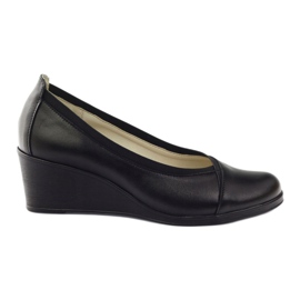 Gregors Leather Pumps Dámské Koturno 624 Black černý
