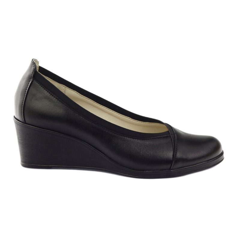 Gregors Leather Pumps Dámské Koturno 624 Black černá