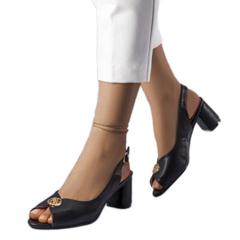 Černé elegantní sandály Grimard černá