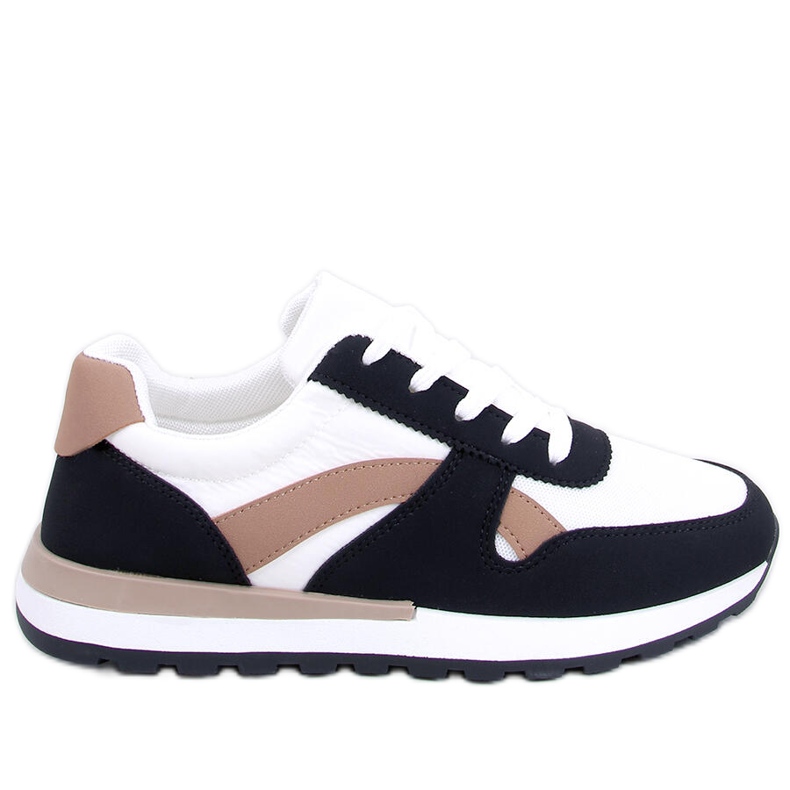 BM Černé dámské tenisky Hansell bílý